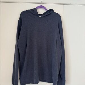 Tommy John Men’s XXL Lightweight Knit Hoodie | Navy | Cozy Lounge